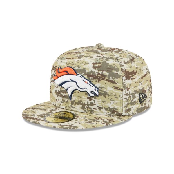 Denver Broncos 2025 Salute to Service Fan Gear 59FIFTY Fitted Hat