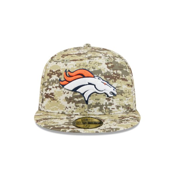 Denver Broncos 2025 Salute to Service Fan Gear 59FIFTY Fitted Hat
