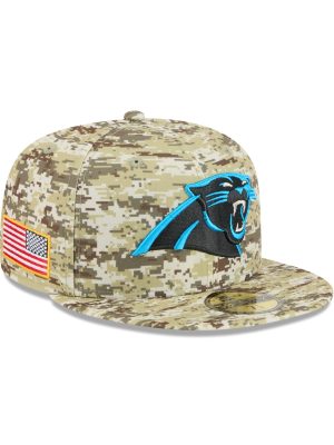 Carolina Panthers 2025 Salute to Service Fan Gear 59FIFTY Fitted Hat