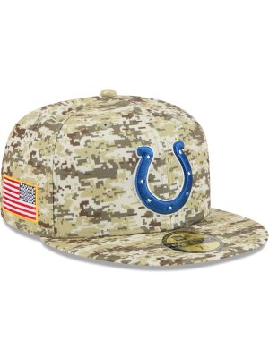Indianapolis Colts 2025 Salute to Service Fan Gear 59FIFTY Fitted Hat