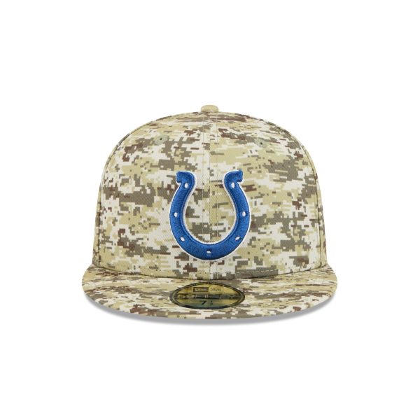 Indianapolis Colts 2025 Salute to Service Fan Gear 59FIFTY Fitted Hat