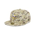 Minnesota Vikings 2025 Salute to Service Fan Gear 59FIFTY Fitted Hat