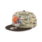 Cleveland Browns 2025 Salute to Service Fan Gear 9FIFTY Snapback Hat