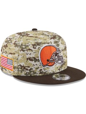 Cleveland Browns 2025 Salute to Service Fan Gear 9FIFTY Snapback Hat