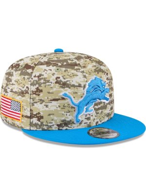 Detroit Lions 2025 Salute to Service Fan Gear 9FIFTY Snapback Hat
