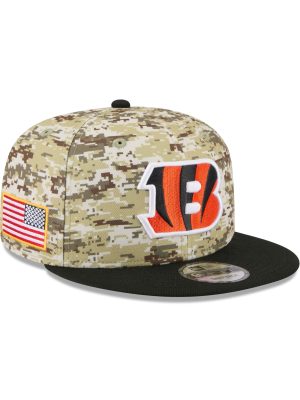 Cincinnati Bengals 2025 Salute to Service Fan Gear 9FIFTY Snapback Hat