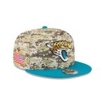Jacksonville Jaguars 2025 Salute to Service Fan Gear 9FIFTY Snapback Hat