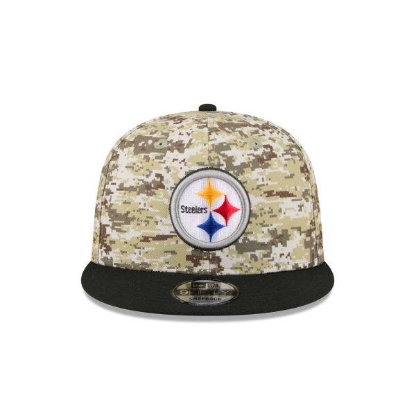 Pittsburgh Steelers 2025 Salute to Service Fan Gear 9FIFTY Snapback Hat