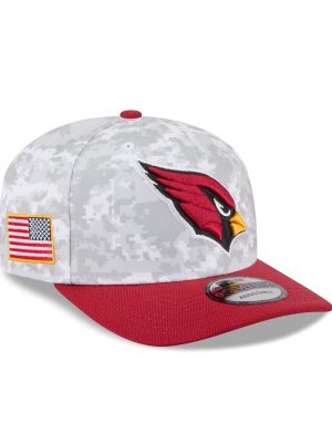 Arizona Cardinals 2025 Salute to Service Fan Gear 9SEVENTY Stretch-Snap Hat