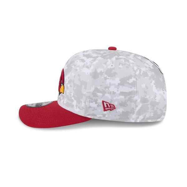 Arizona Cardinals 2025 Salute to Service Fan Gear 9SEVENTY Stretch-Snap Hat