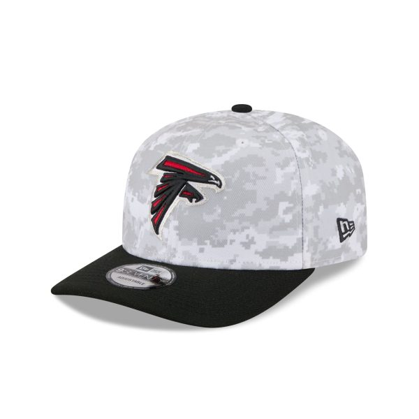Atlanta Falcons 2025 Salute to Service Fan Gear 9SEVENTY Stretch-Snap Hat