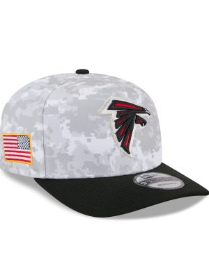 Atlanta Falcons 2025 Salute to Service Fan Gear 9SEVENTY Stretch-Snap Hat