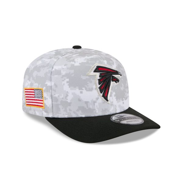 Atlanta Falcons 2025 Salute to Service Fan Gear 9SEVENTY Stretch-Snap Hat