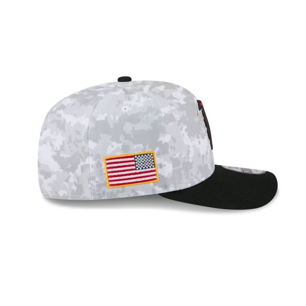 Atlanta Falcons 2025 Salute to Service Fan Gear 9SEVENTY Stretch-Snap Hat
