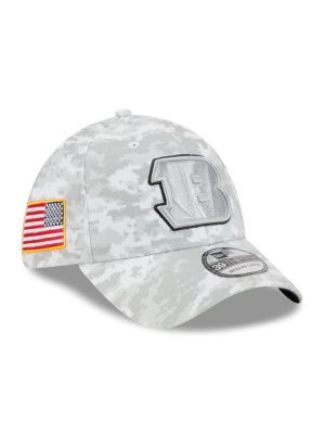 Cincinnati Bengals 2025 Salute to Service Fan Gear 39THIRTY Stretch Fit Hat