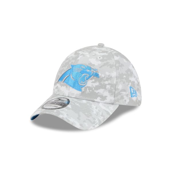 Carolina Panthers 2025 Salute to Service Fan Gear 39THIRTY Stretch Fit Hat