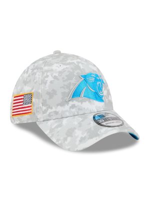 Carolina Panthers 2025 Salute to Service Fan Gear 39THIRTY Stretch Fit Hat