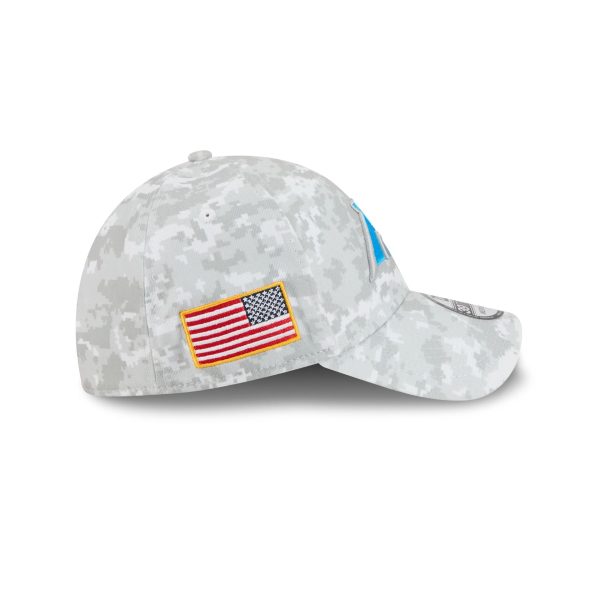 Carolina Panthers 2025 Salute to Service Fan Gear 39THIRTY Stretch Fit Hat