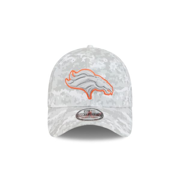 Denver Broncos 2025 Salute to Service Fan Gear 39THIRTY Stretch Fit Hat