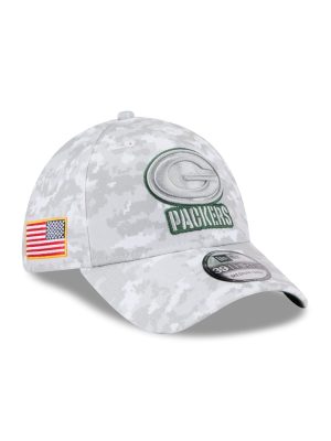 Green Bay Packers 2025 Salute to Service Fan Gear 39THIRTY Stretch Fit Hat