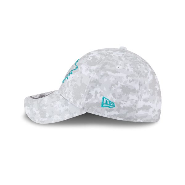 Miami Dolphins 2025 Salute to Service Fan Gear 39THIRTY Stretch Fit Hat