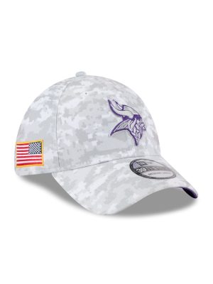 Minnesota Vikings 2025 Salute to Service Fan Gear 39THIRTY Stretch Fit Hat