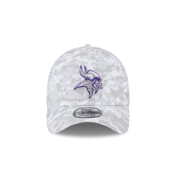 Minnesota Vikings 2025 Salute to Service Fan Gear 39THIRTY Stretch Fit Hat