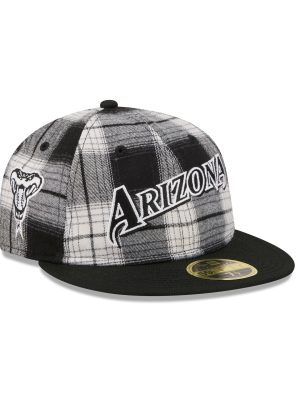 Arizona Diamondbacks Grunge Plaid Retro Crown 59FIFTY Fitted Hat