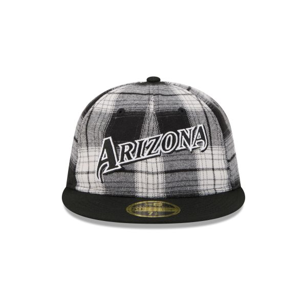 Arizona Diamondbacks Grunge Plaid Retro Crown 59FIFTY Fitted Hat