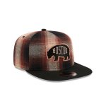 Boston Bruins Grunge Plaid 9FIFTY A-Frame Adjustable Hat