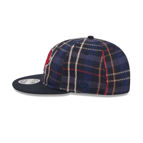 Buffalo Sabres Grunge Plaid Retro Crown 9FIFTY Adjustable Hat