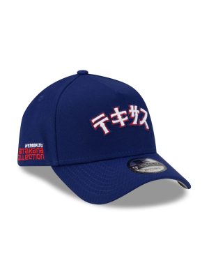 Hyperfly Katakana x Texas Rangers 9FORTY A-Frame Snapback Hat