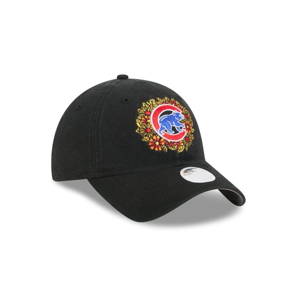 Chicago Cubs Day of the Dead Floral 9TWENTY Adjustable Hat