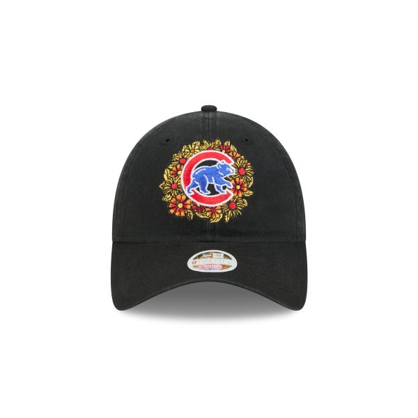 Chicago Cubs Day of the Dead Floral 9TWENTY Adjustable Hat