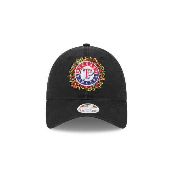 Texas Rangers Day of the Dead Floral 9TWENTY Adjustable Hat