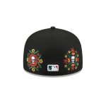 New York Mets Day of the Dead Skull & Flowers 59FIFTY Fitted Hat