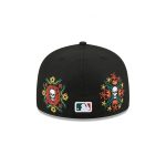 Texas Rangers Day of the Dead Skull & Flowers 59FIFTY Fitted Hat