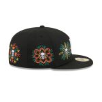 Pittsburgh Pirates Day of the Dead Skull & Flowers 59FIFTY Fitted Hat