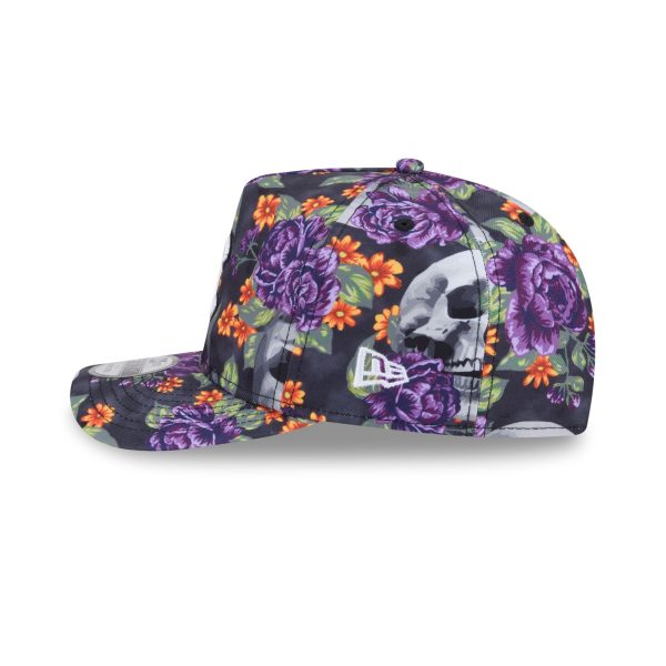 Chicago Cubs Day of the Dead Skull & Roses 9FIFTY A-Frame Snapback