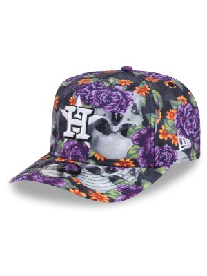Houston Astros Day of the Dead Skull & Roses 9FIFTY A-Frame Snapback