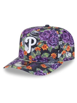 Philadelphia Phillies Day of the Dead Skull & Roses 9FIFTY A-Frame Snapback