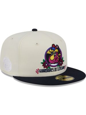 Cleveland Guardians Day of the Dead Sugar Skull Mascot 59FIFTY Fitted Hat