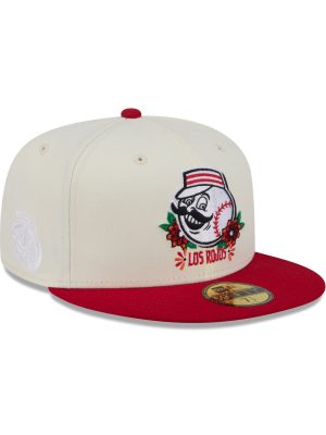 Cincinnati Reds Day of the Dead Sugar Skull Mascot 59FIFTY Fitted Hat