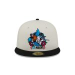 Miami Marlins Day of the Dead Sugar Skull Mascot 59FIFTY Fitted Hat