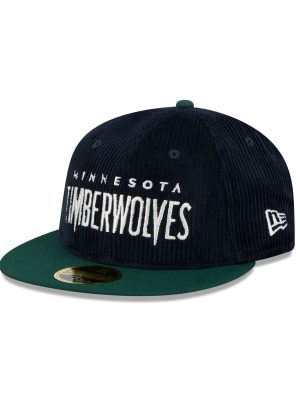 Just Caps Plaid Interior Minnesota Timberwolves Retro Crown 59FIFTY Fitted Hat
