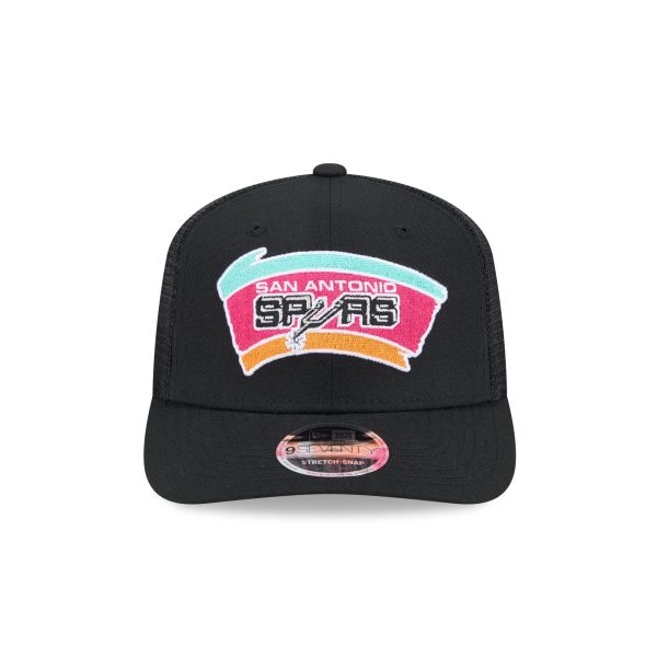 San Antonio Spurs 1989-2001 Hardwood Classics 9SEVENTY Trucker Hat