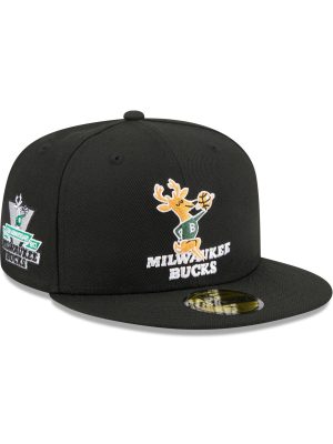 Milwaukee Bucks 1968-1992 Hardwood Classics Sidepatch 59FIFTY Fitted Hat
