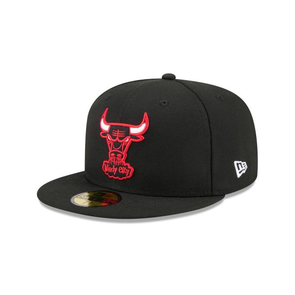Chicago Bulls 1960-1970 Hardwood Classics Sidepatch 59FIFTY Fitted Hat