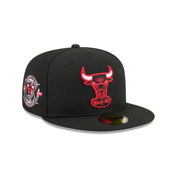 Chicago Bulls 1960-1970 Hardwood Classics Sidepatch 59FIFTY Fitted Hat