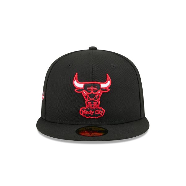 Chicago Bulls 1960-1970 Hardwood Classics Sidepatch 59FIFTY Fitted Hat